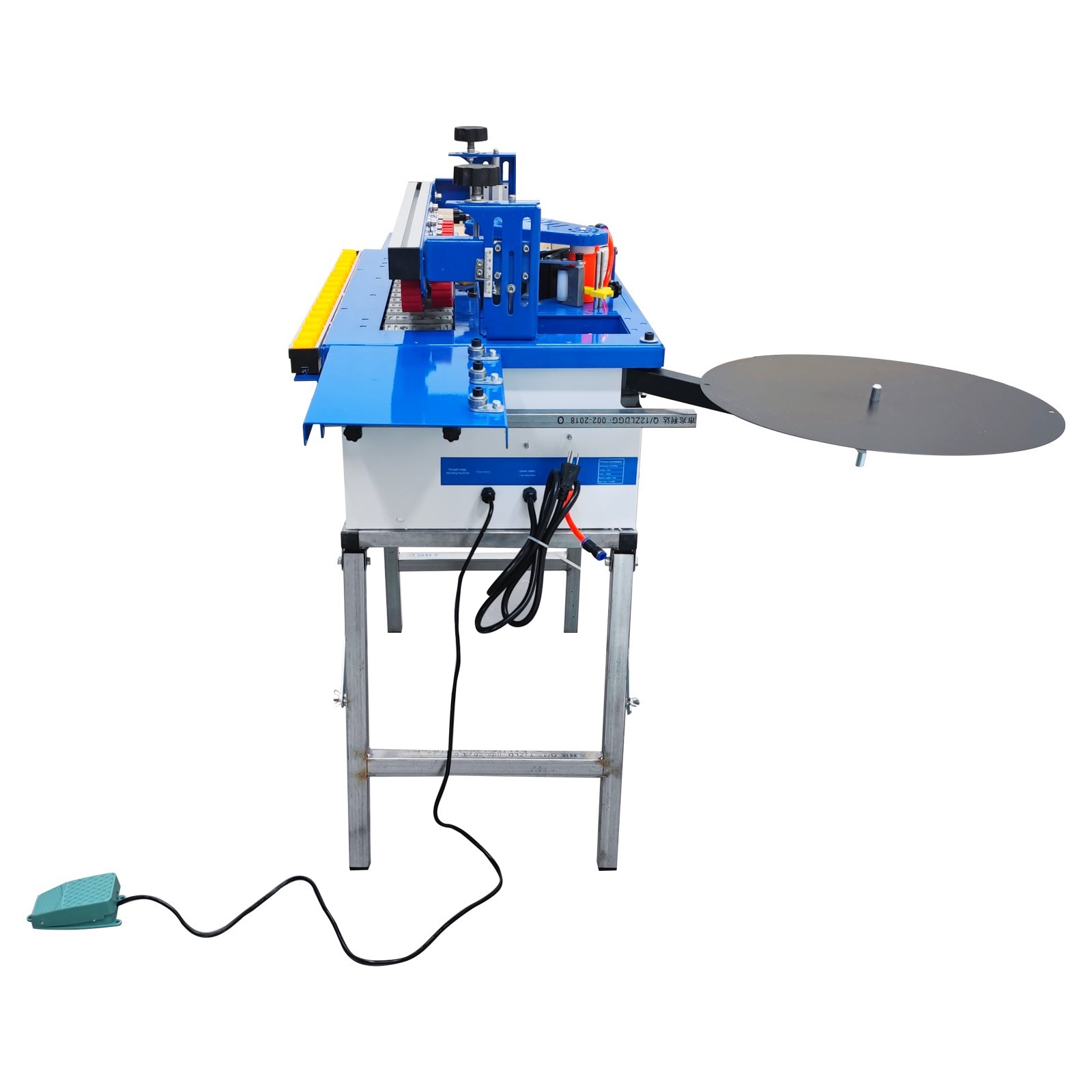 110V Automatic Woodworking Curved and Straight Edge Banding Machine 1200W/1.6HP