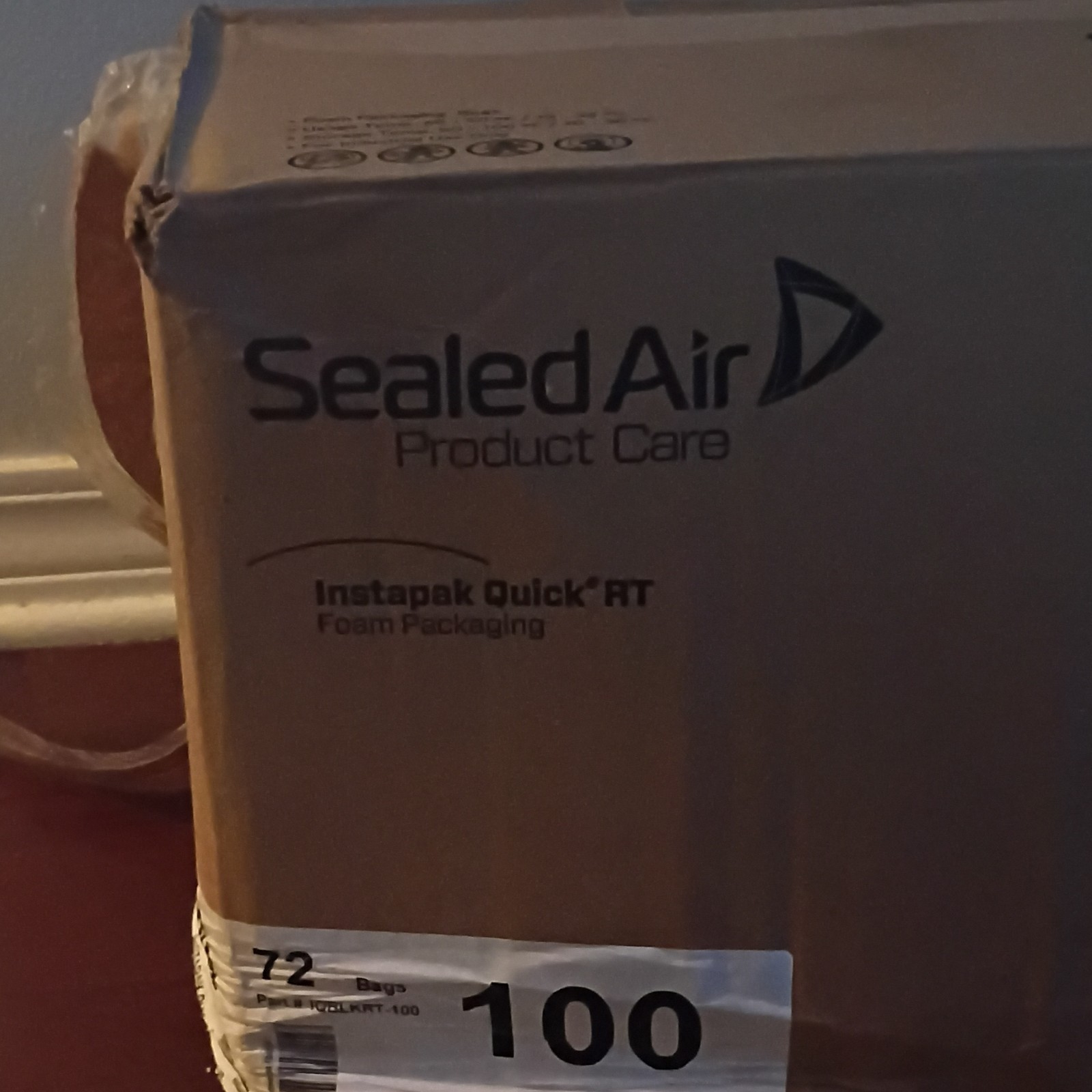 Sealed Air Instapak Quick RT Soft Foam Packaging Bags 72 x 100 IQBLKRT-100