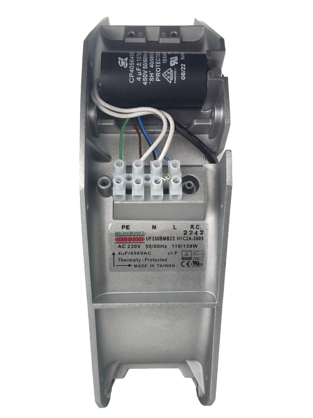 Mechatronics UF250BMB23 H1C2A-2605 Fan AXIAL 230VAC 50/60Hz 119/158W