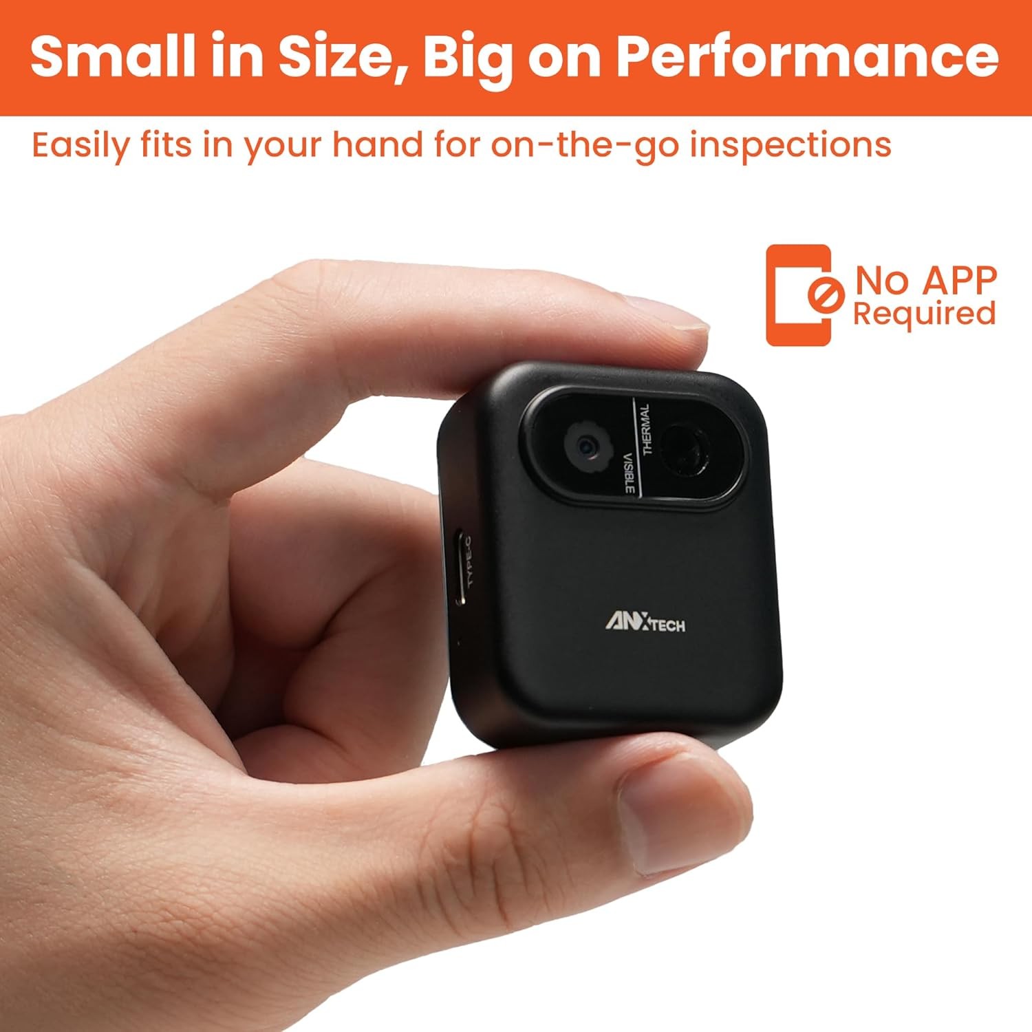 ANXTECH 80*60 Portable Infrared Thermal Imager Mini Thermal Imaging Camera Gift