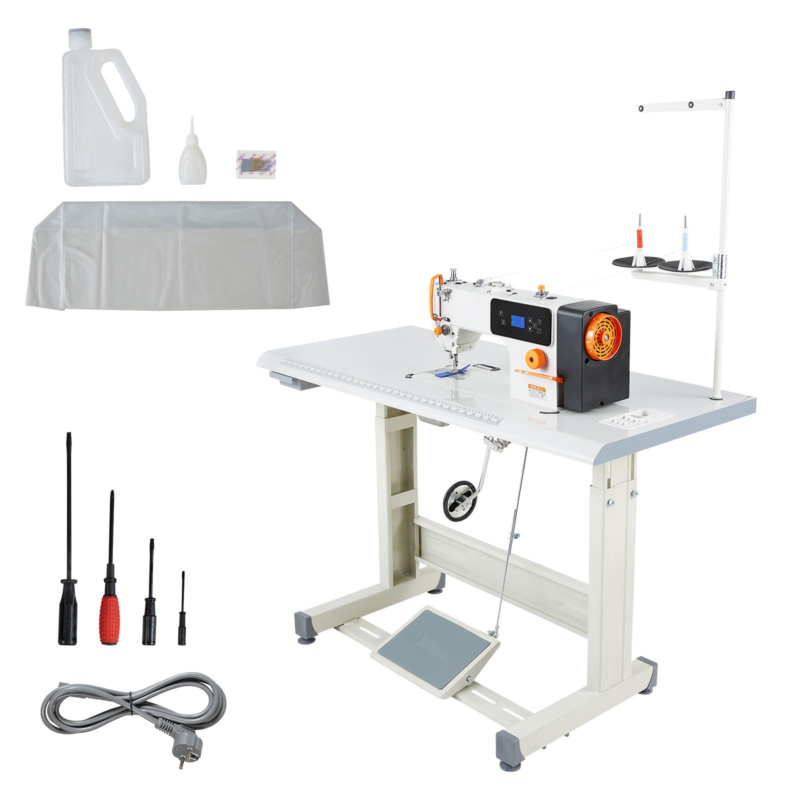 Uimoso Industrial Lockstitch Sewing Machine with Thread Cutter Set
