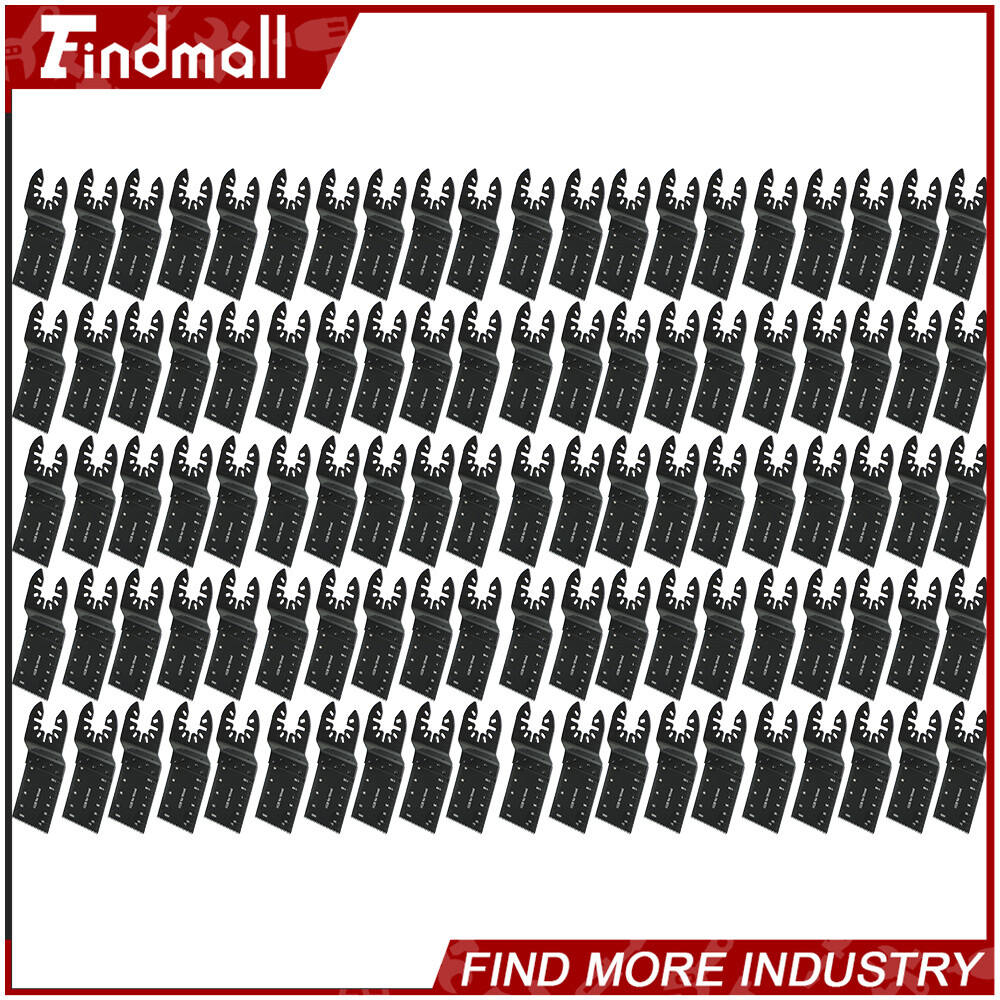 Findmall 100 Piece Quick Release Universal Oscillating Tool Saw Blades New