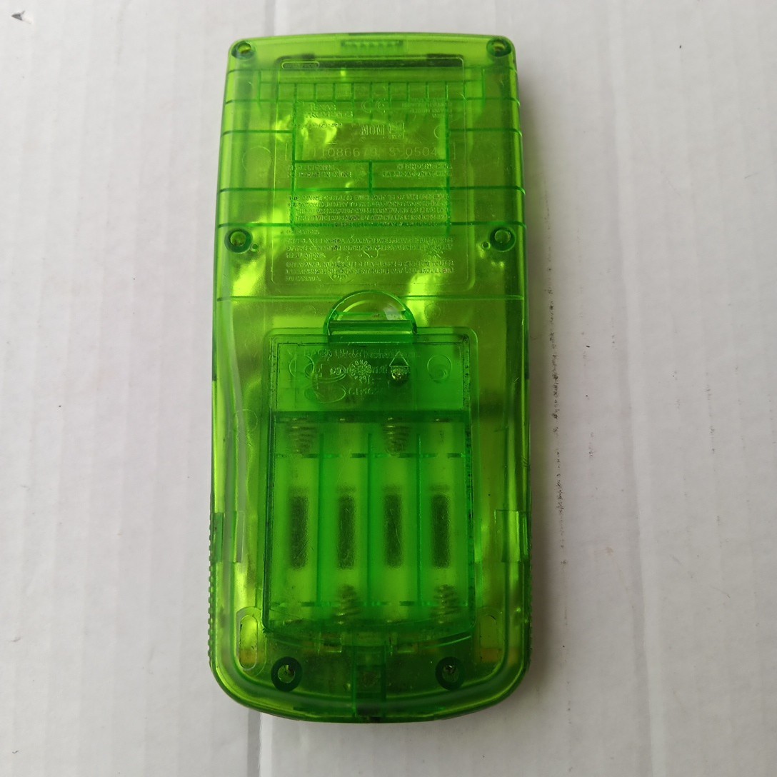 TI 83 Plus Lime Green Transparent Edition Calculator Tested And Working HTF RARE