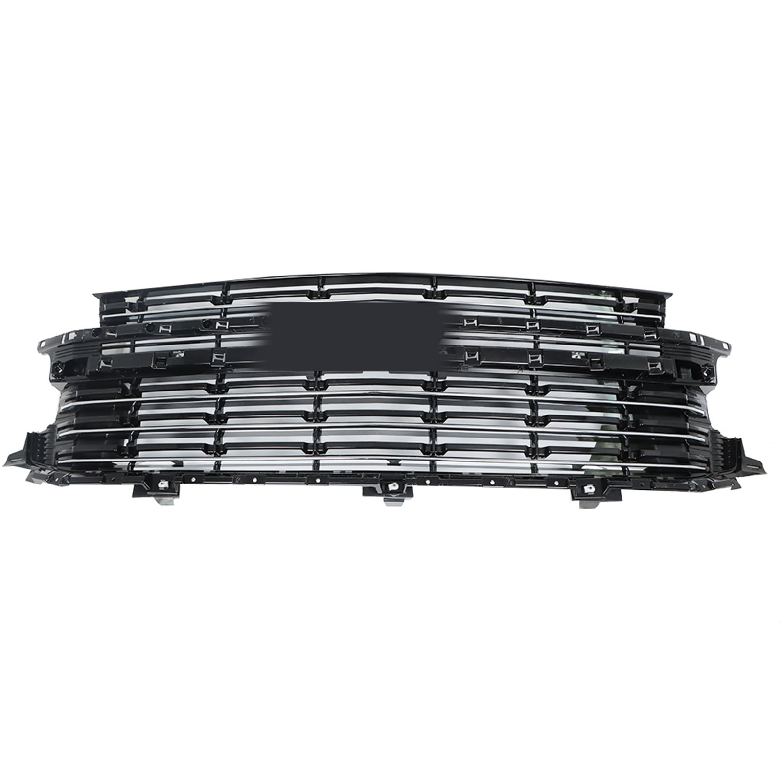 Black Front Upper Grille 4pcs Chrome Trim Tahoe Suburban 2021 2022