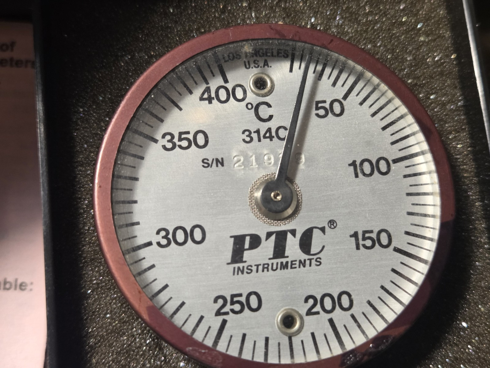 PTC Instruments Model 314C 10°-400°F Magnetic Surface Thermostat NEW LOC FF1