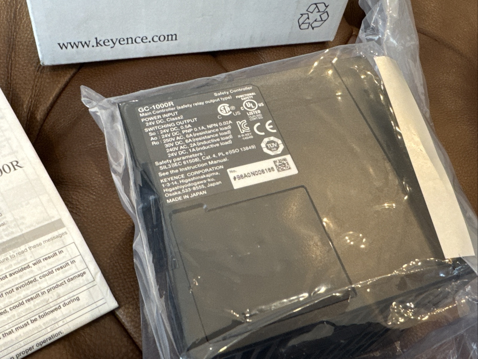 NEW SURPLUS Keyence GC-1000R Main Safety Controller FAST SAME DAY SHIPPING