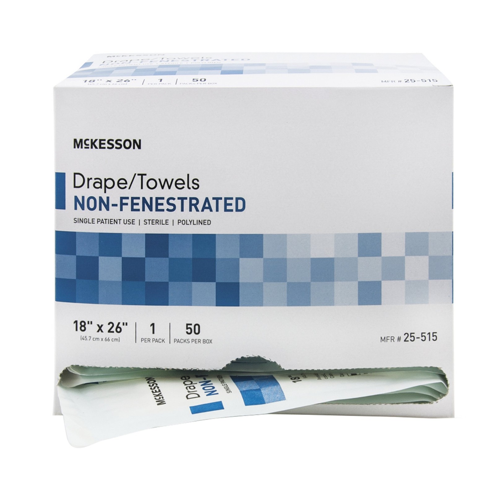 McKesson General Purpose Drape White 50 Ct