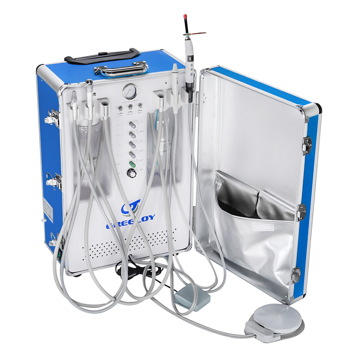 Portable Dental Unit GU-P206S Mobile Treatment System with Handpieces Set 2H US
