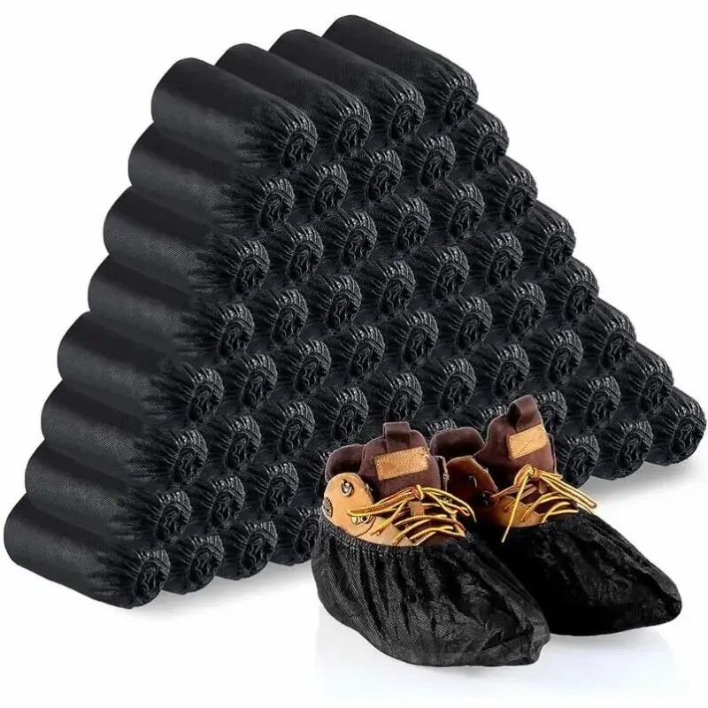 Disposable Non-Slip Shoe Covers (1000 Pairs) Blue Extra Large Non-Woven Durable