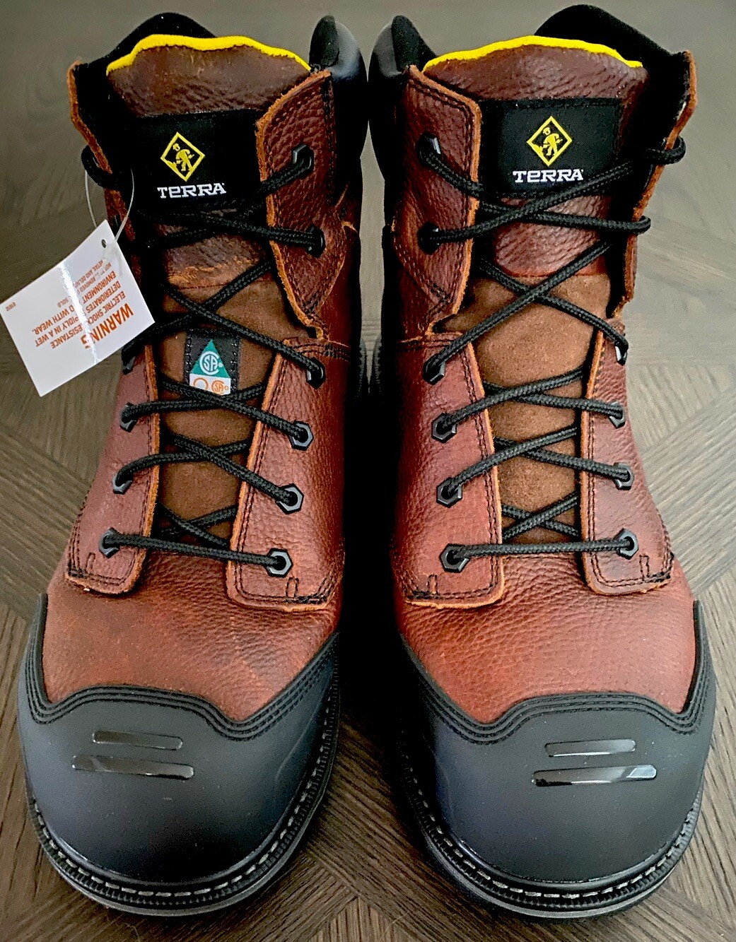 TERRA Footwear Men’s 6″ Patton Composite Toe Waterproof Boots *BRAND NEW* 4NS6BN
