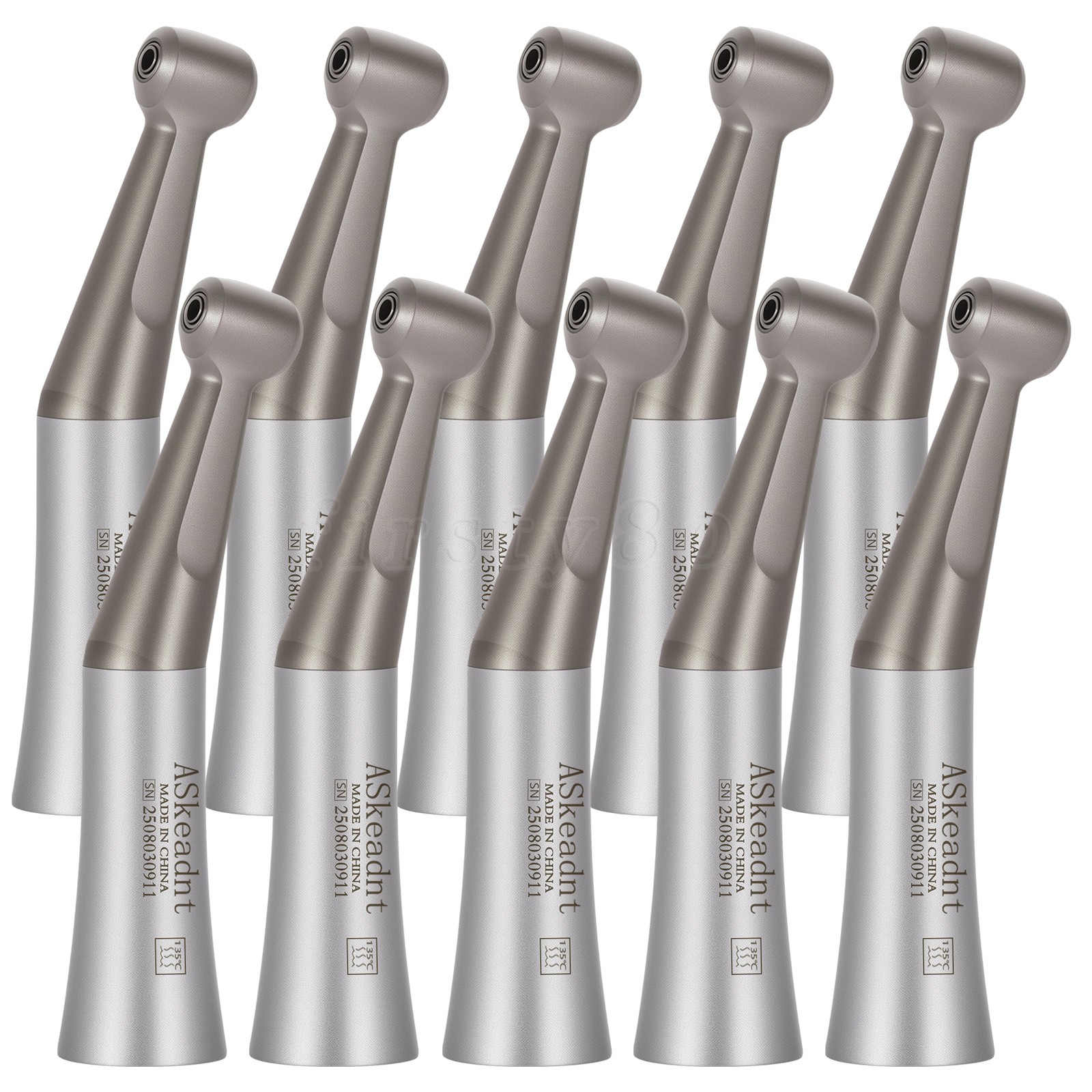 ASkeadnt Dental 1:1 Direct Drive Slow Speed Contra Angle Handpiece Push Button