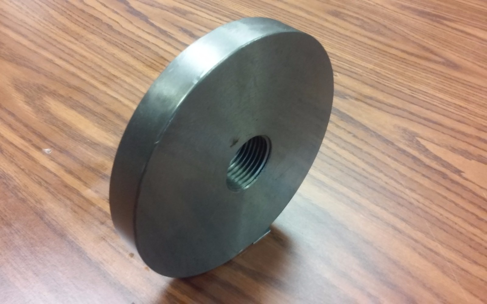 1-1/2″-8 Semi-Finished adapter Plate for 6″ LATHE CHUCKS #ADP-06-1128SM- NEW