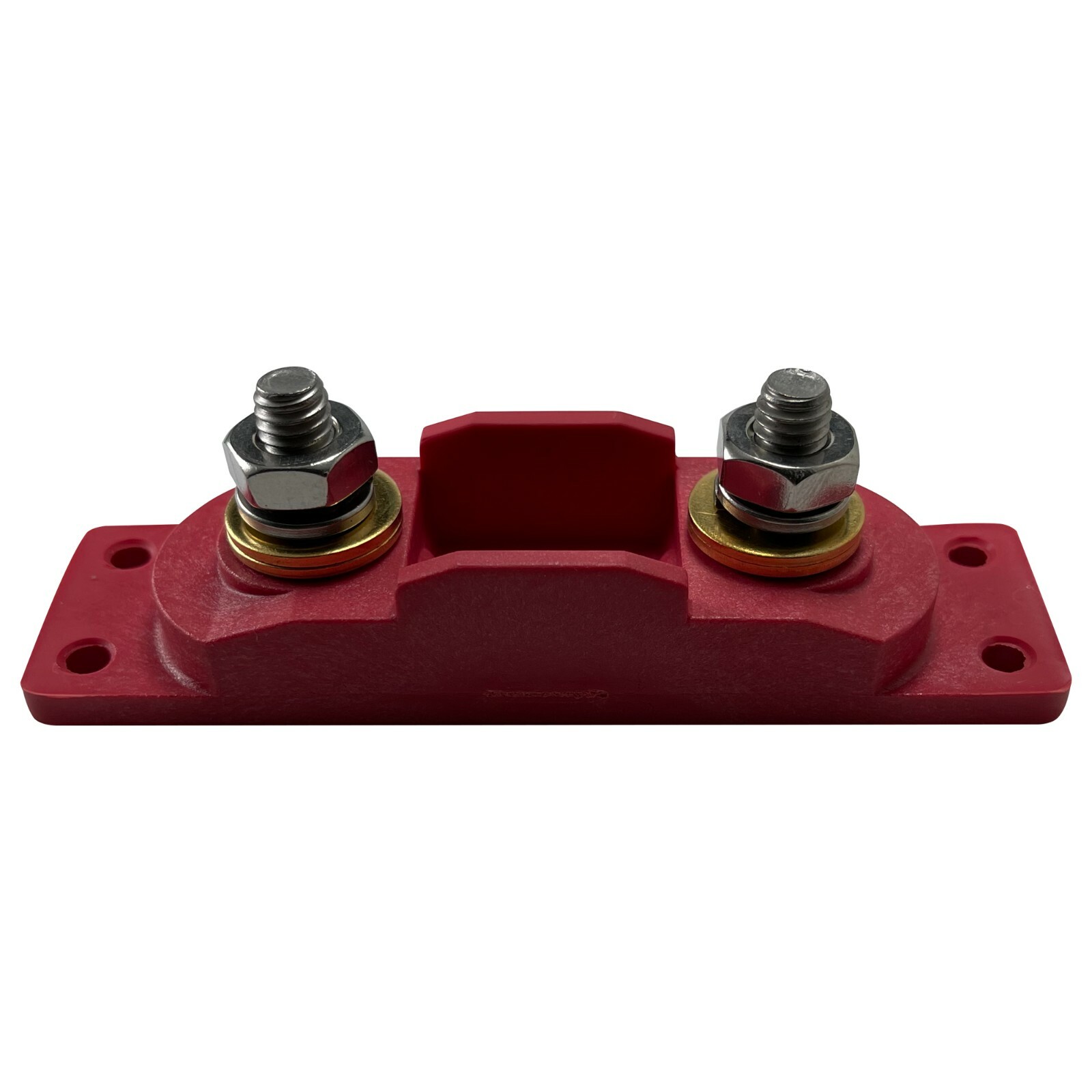 Red 5/16″ Fuse Holder Block AMG / MEGA Fuse & Insulator Boots 250 Amps @ 12V USA