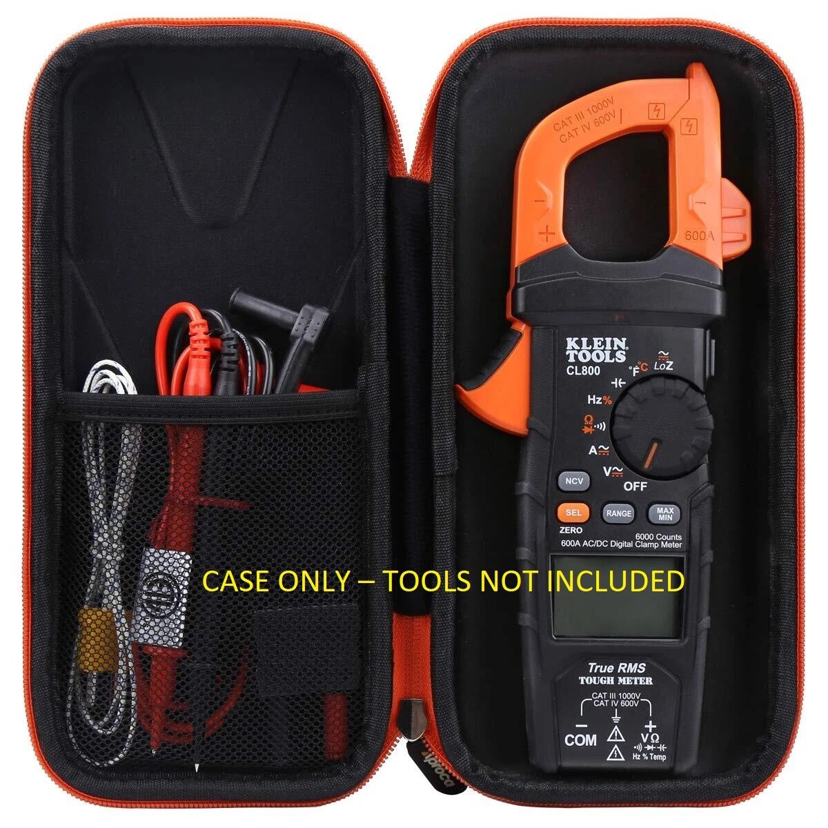 Hard Case For Klein Tools CL800/CL700/CL600 Digital Clamp Meter ( Case Only )