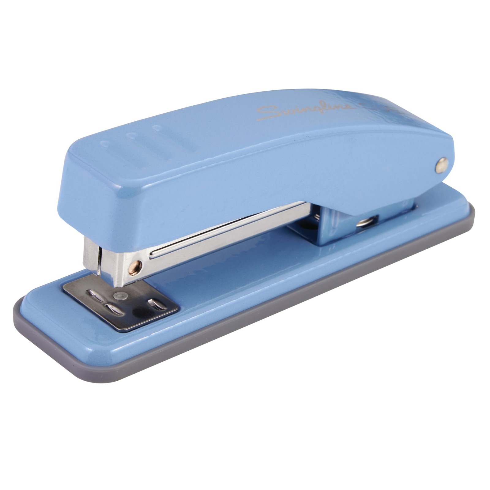Cub Compact Desktop Stapler 20 Sheet Capacity Metal Electric Blue S701069