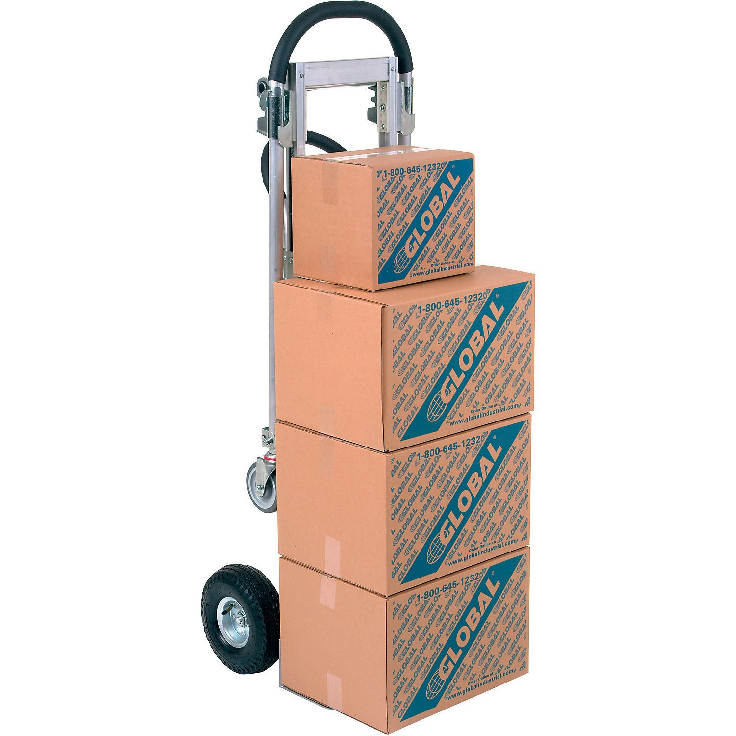 Aluminum 2-in-1 Convertible Hand Truck with Pneumatic Wheels – Senior