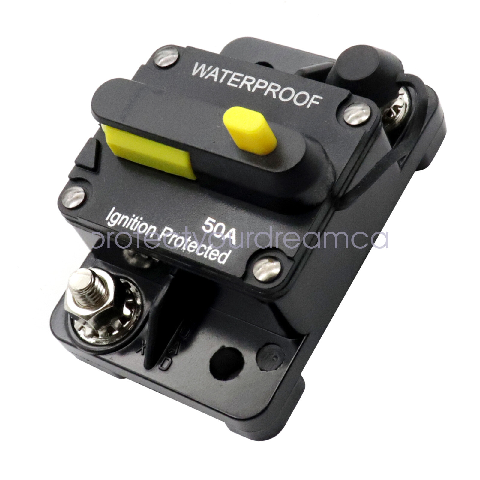Car Circuit Breaker Fuse Reset 50 Amp 12V DC Car Boat Auto Waterproof US