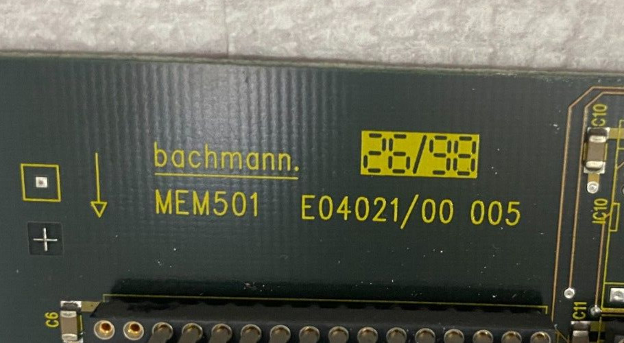 Bachmann Electronic MEM501/S Board E04021/00-005