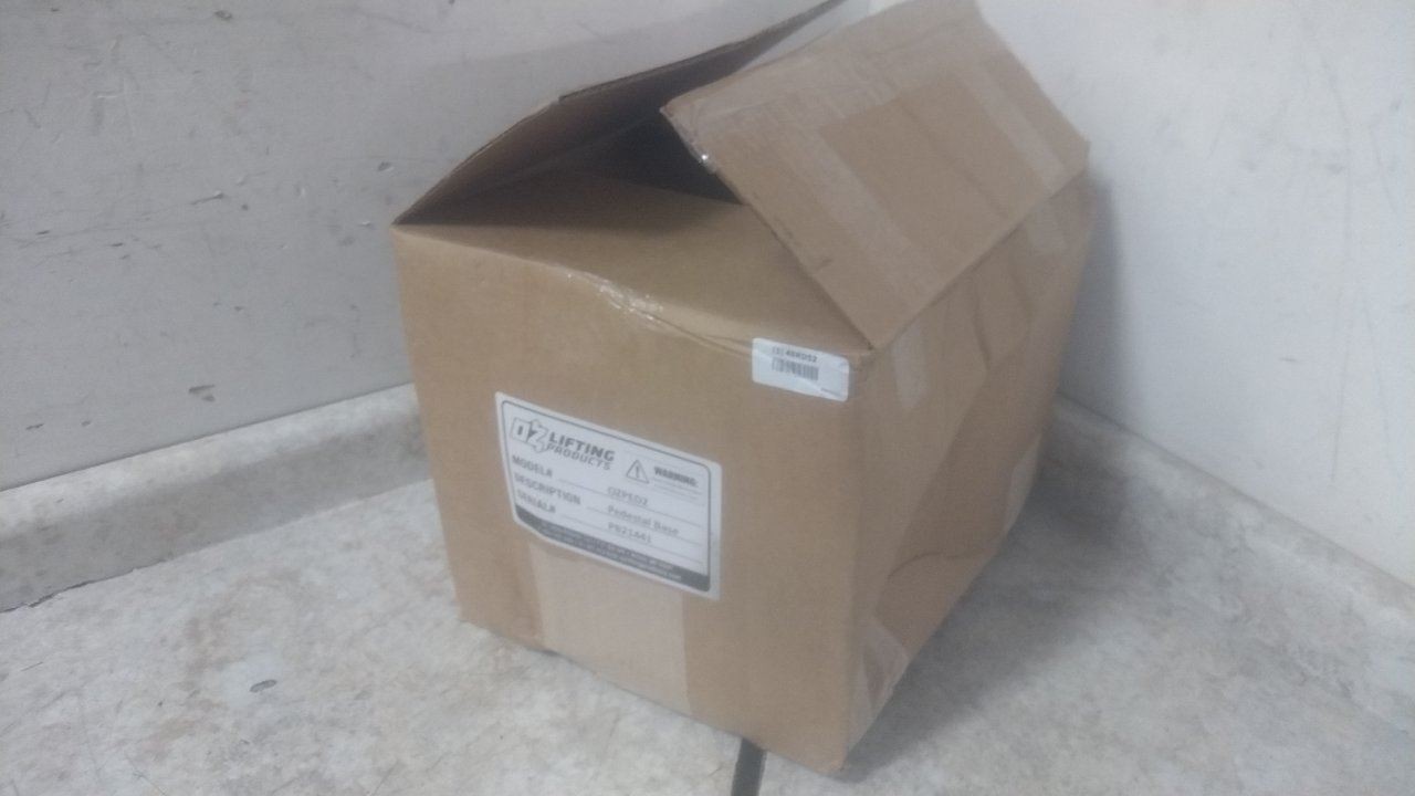 Oz Lifting Products OZPED2 3.05 In Mast Diameter 1000 Lb Cap Steel Mounting Base