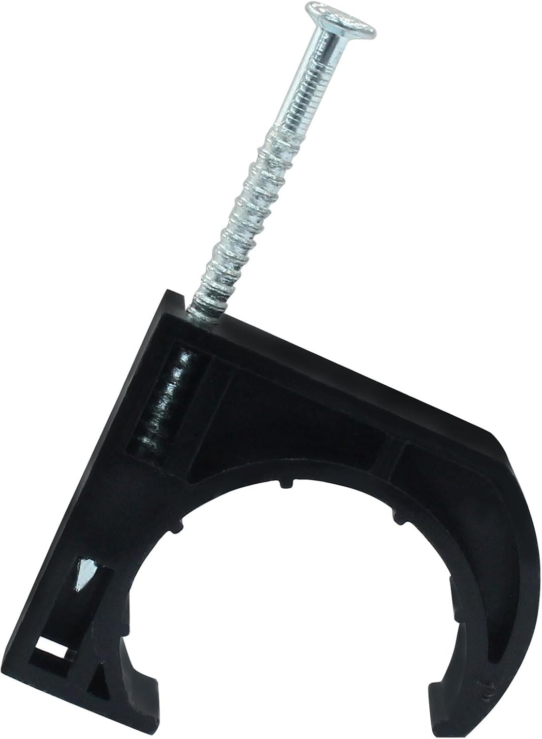 50 PCS 1″ Half Clamp Fixture Black J-Hook with Nail J Clamps For 1″ PEX Tubing/P