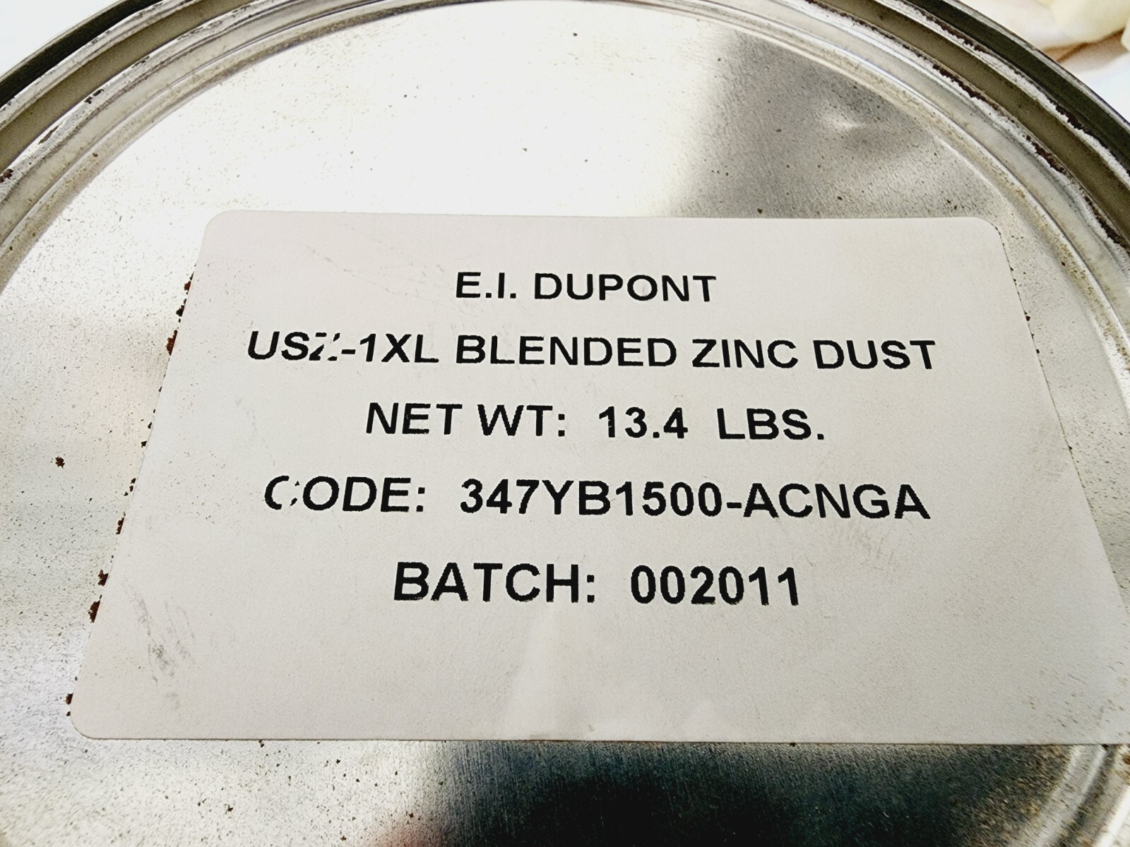 Lot of 5 Pounds- Zinc Dust 347YB1500