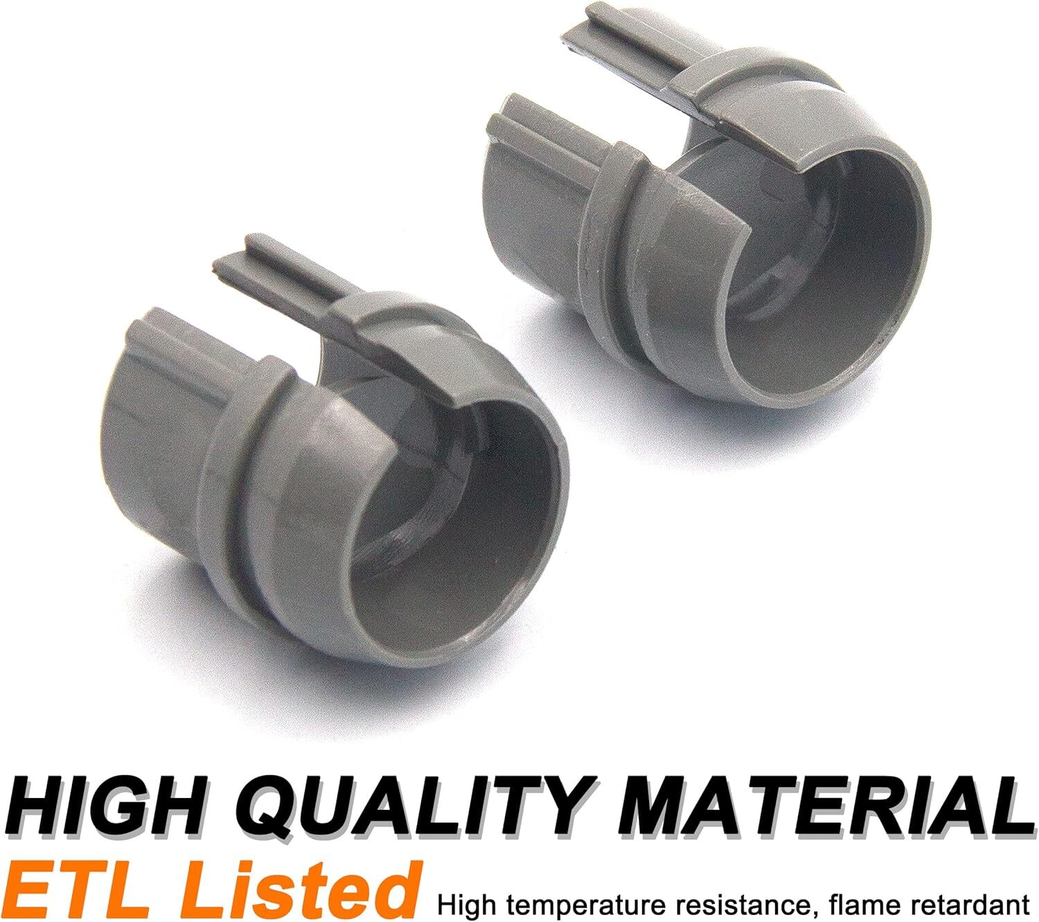 ISPINNER 25pcs 1/2 Inch Non-Metallic Cable Connectors, Labor Inch, Grey