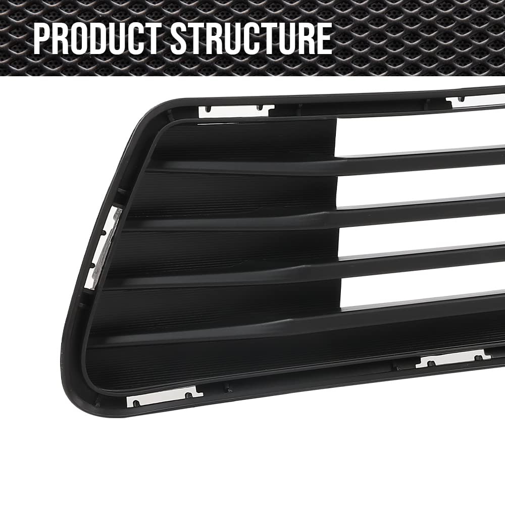 Front Bumper Lower Grille Insert Fog Hole Cover Toyota Camry 2012-2014 L&R Side