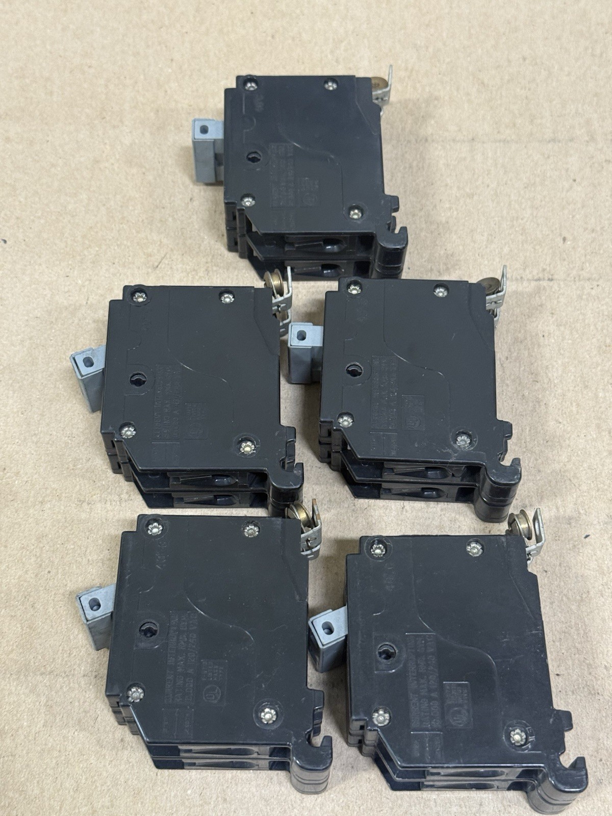 Lot of 5 – Cutler Hammer CHB CHB230 2P 30A Bolt-on Circuit Breaker