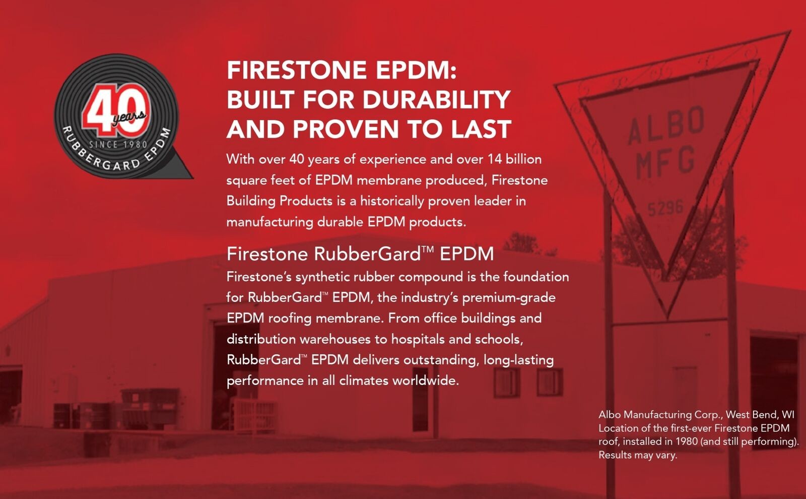 7.5′ x 10′ Firestone RubberGard 45-Mil EPDM Roofing Rubber
