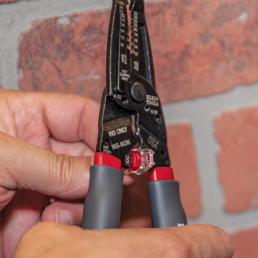 Klein Tools 1019 10 – 26 AWG Solid, 12 – 28 Stranded, Gray/Red