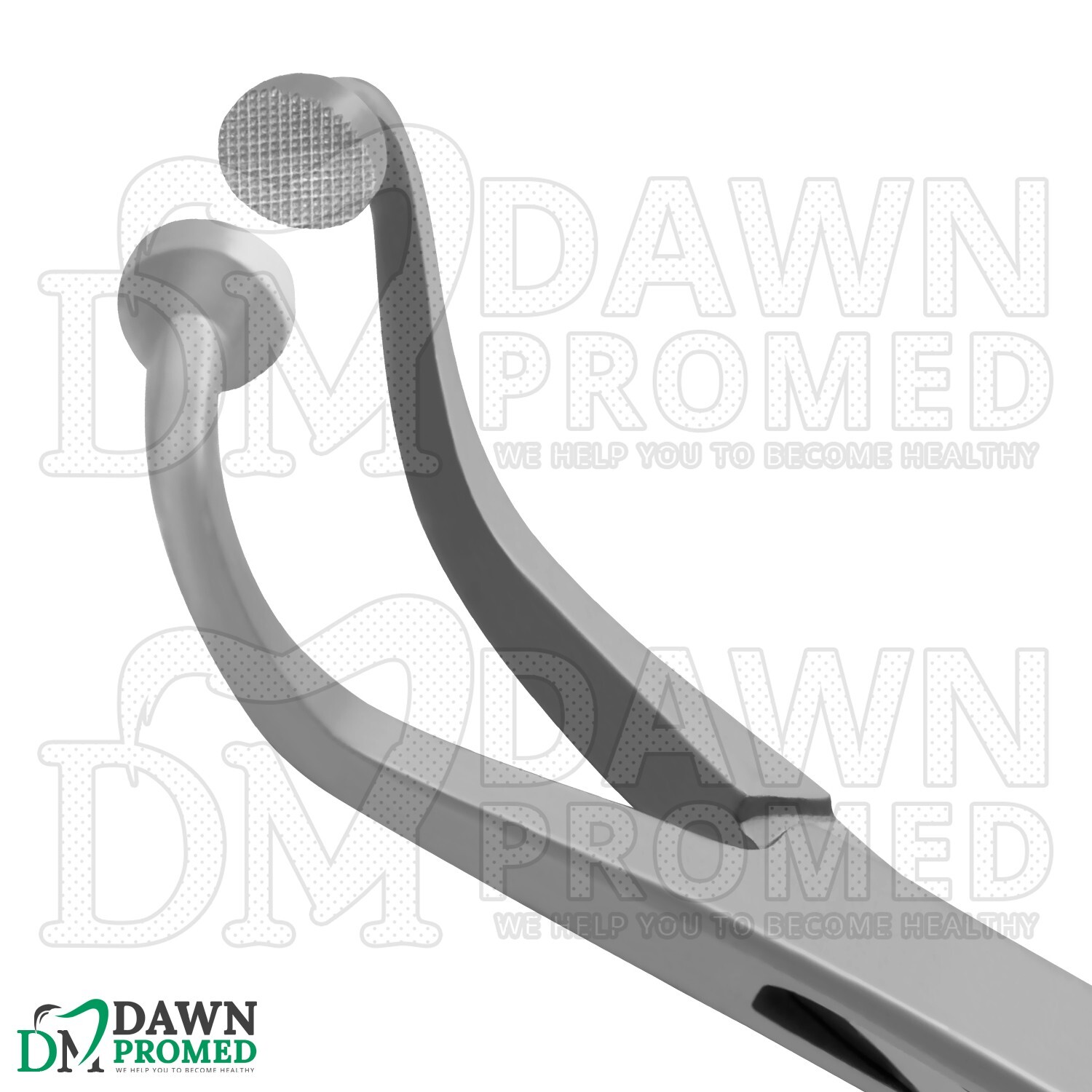 Hoff Towel Clamp Forceps 5.25″ Curved Rounded Cross-Serrated Surgical Instrument
