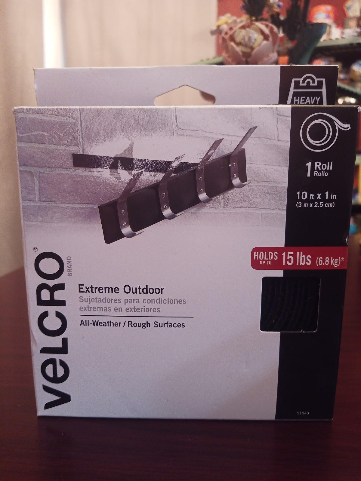 VELCRO BRAND Extreme Outdoor Strong Heavy Duty TAPE 10’x 1” Holds Up to 15lbs
