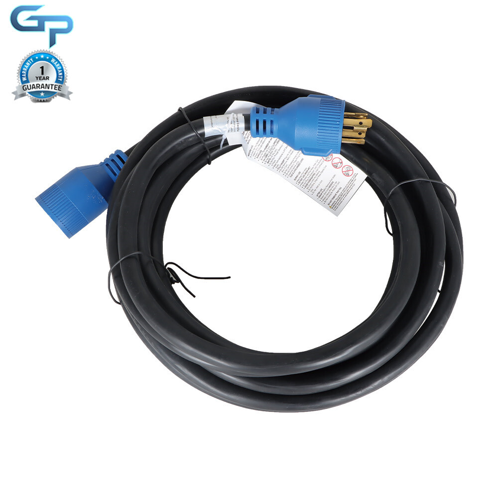 30Amp 25FT Generator Cord L14-30P to L14-30R + Power Inlet Box Waterproof Combo