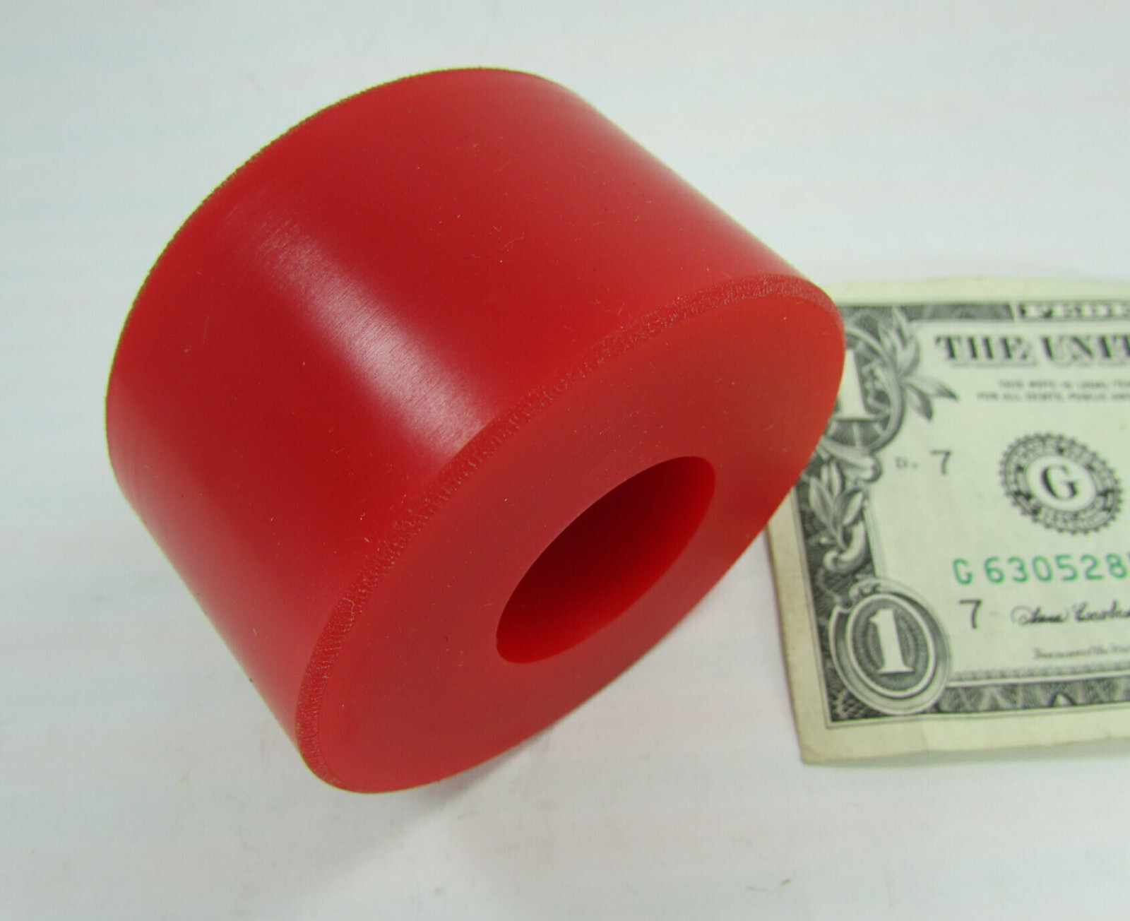 Red Resilient Urethane Bushings Shock Mounts Pucks 2.277″ OD x .956″ ID x 1.249″