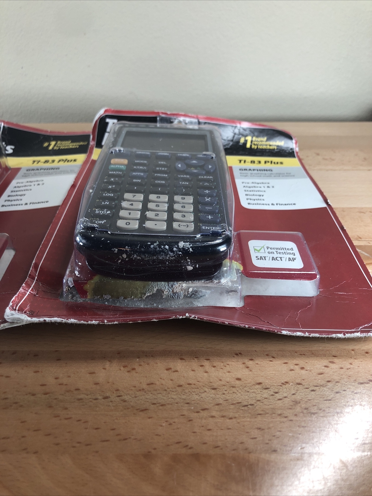 Lot Of 2 Texas Instruments TI-83 Plus Graphing Calculator – Black – NEW SEALED