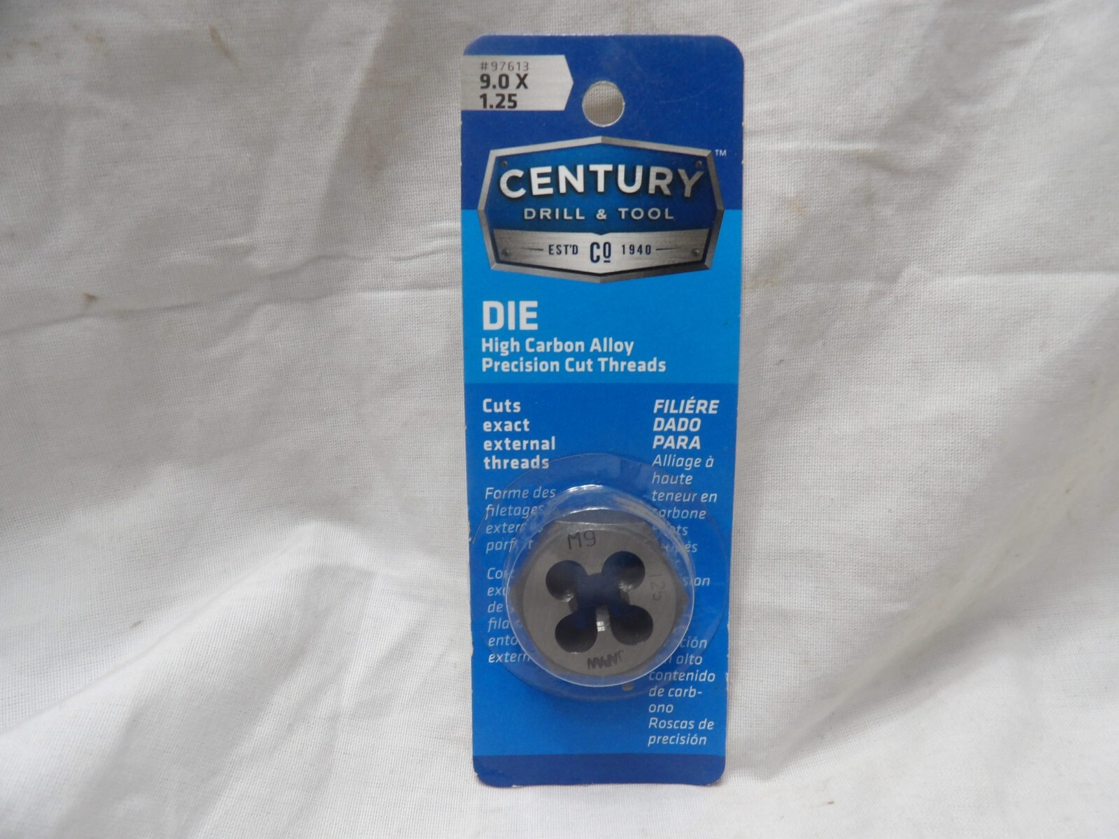 Century M9.0 x 1.25 – Threading Die 97613 – Made in the Japan