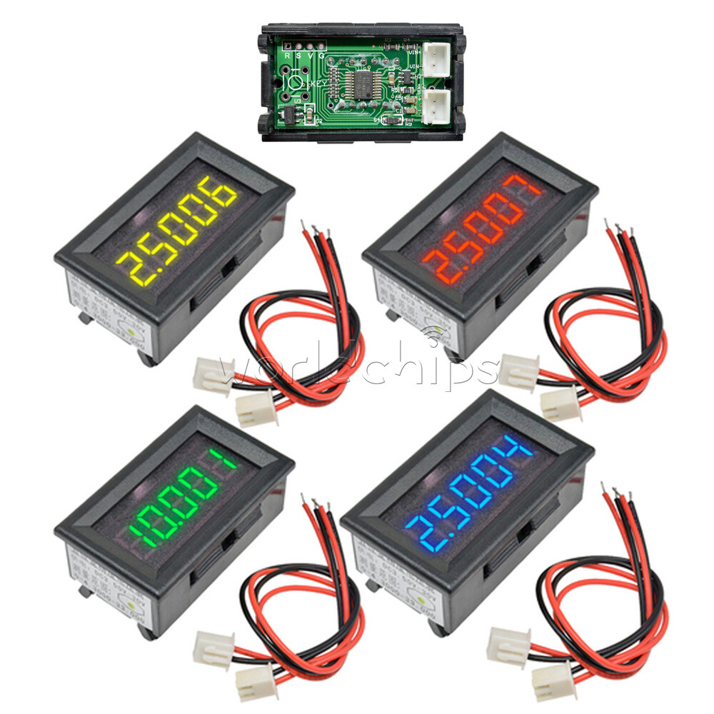 DC 0-4.3000-33.000V 5 Digit Digital Voltmeter Voltage Meter Car Panel 4Wires New