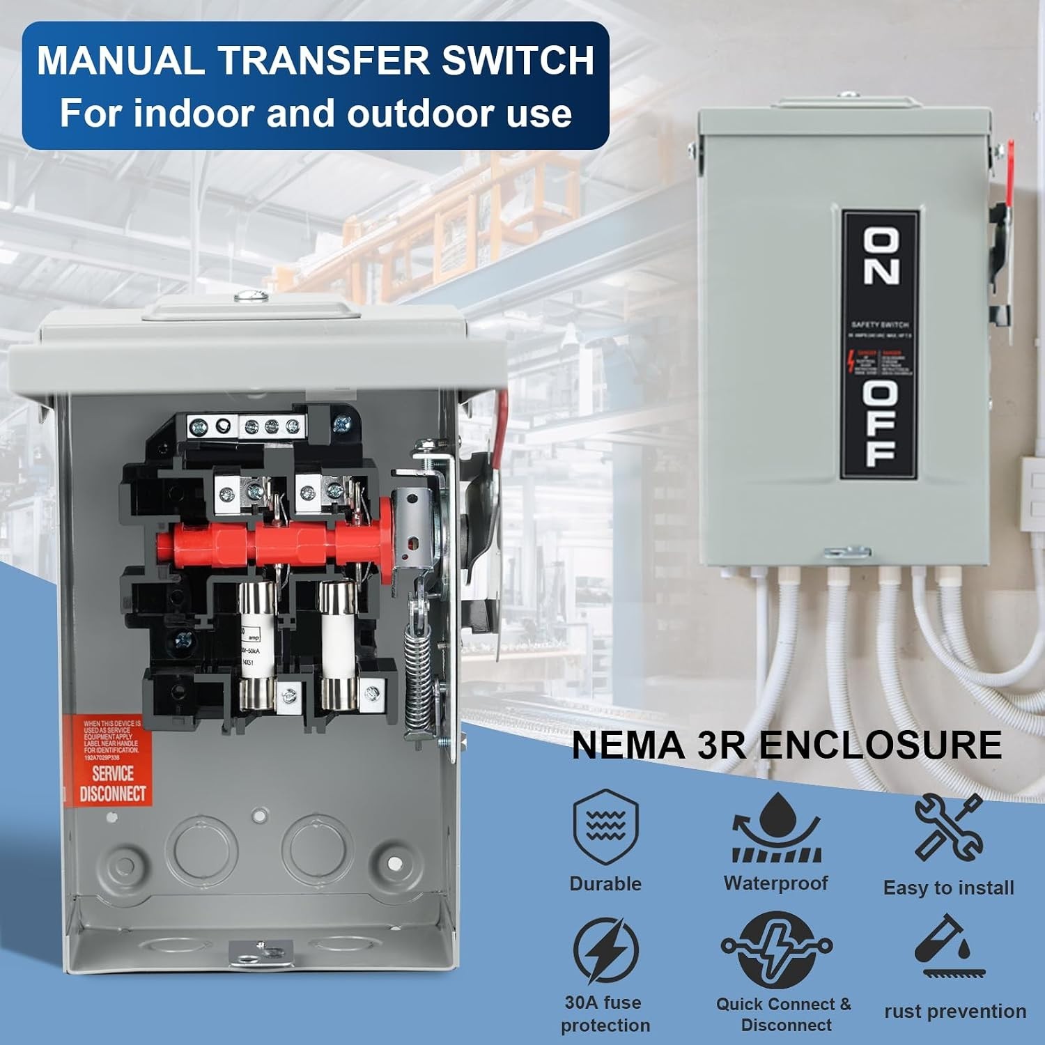 Quick Connect&Disconnect 30A Safety Switch