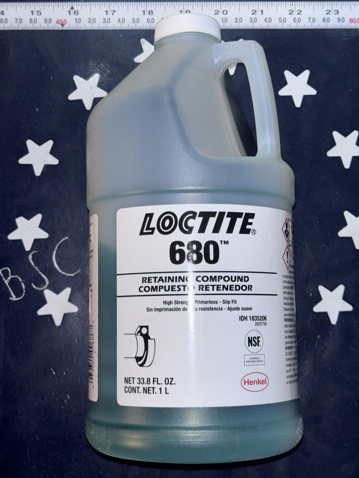 Loctite 680 Liter High Strength Slip Fit Retaining Compound EXP 05/2028 1835206