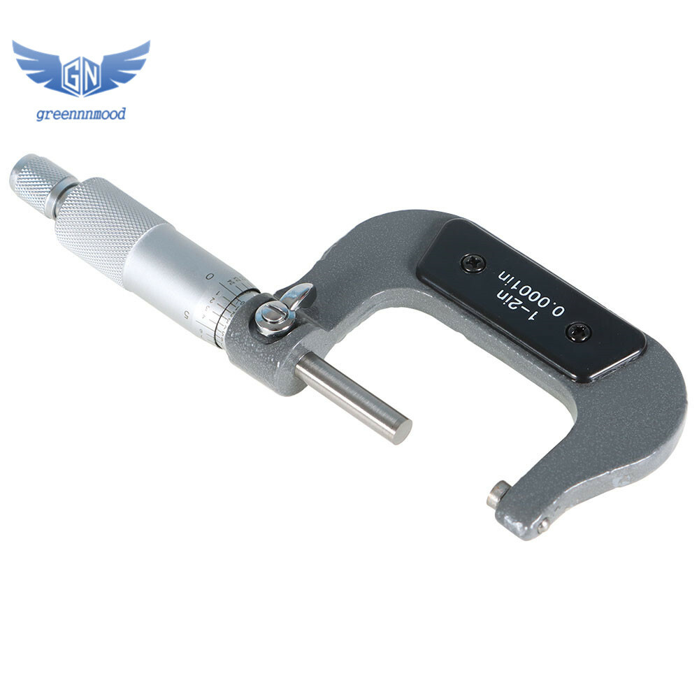 New 1-2″ Precision Outside Micrometer 0.0001″ Carbide Tipped