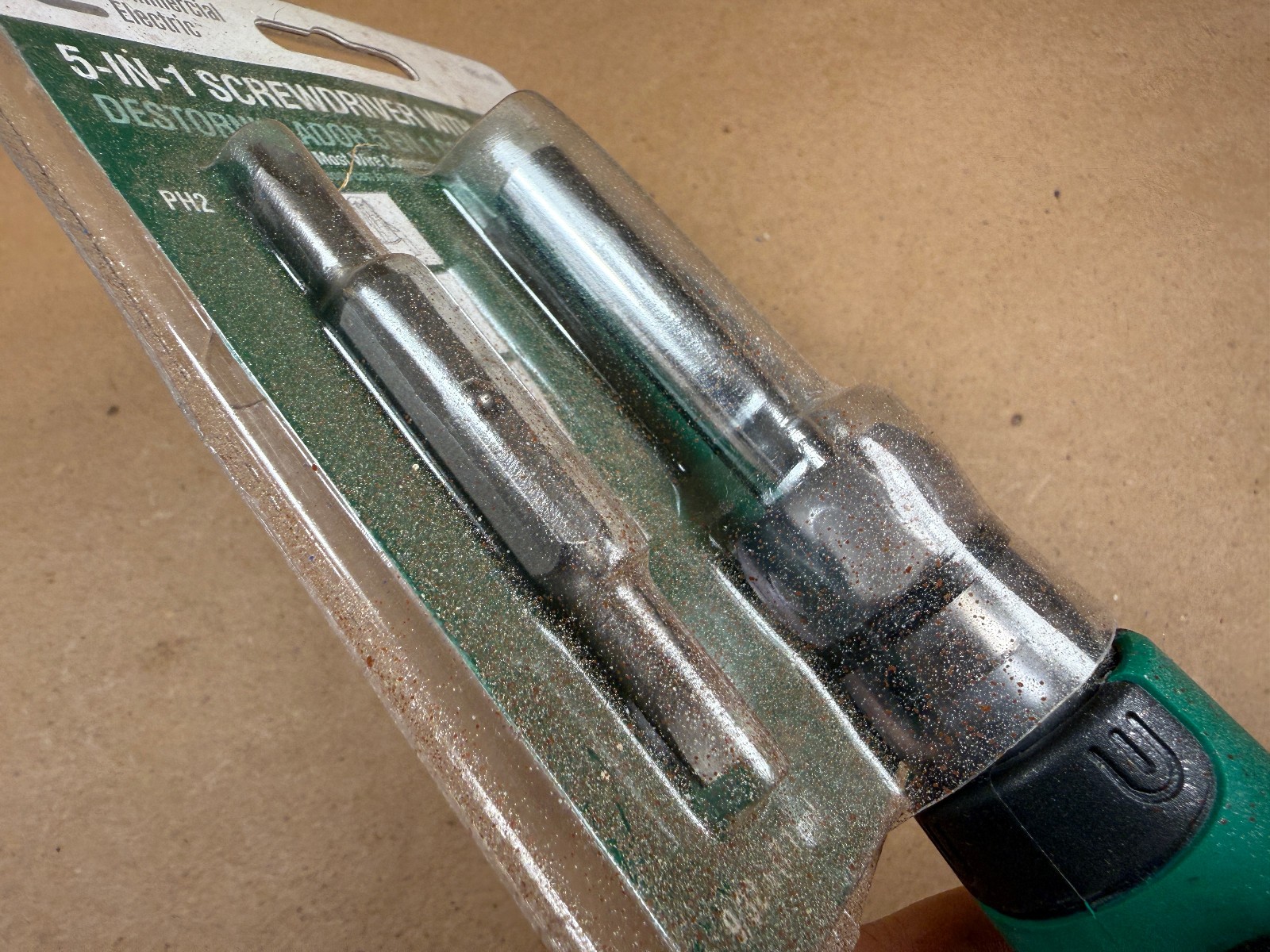 Commercial Electric 5-in-1 Screwdriver with Spinner for Wire Nuts – NOS Painted