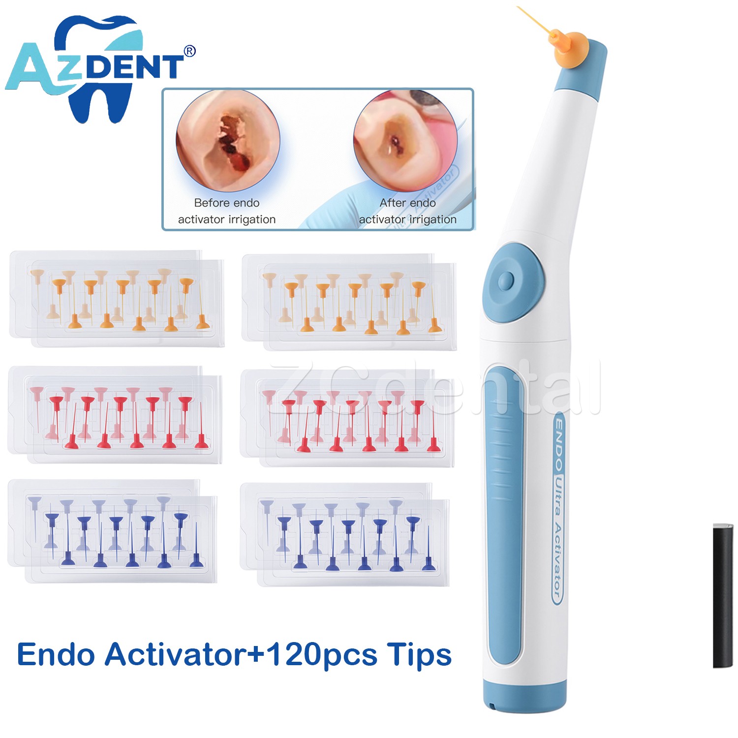 Dental Endo Ultrasonic Sonic Activator Root Canal Irrigator w/ scaling file