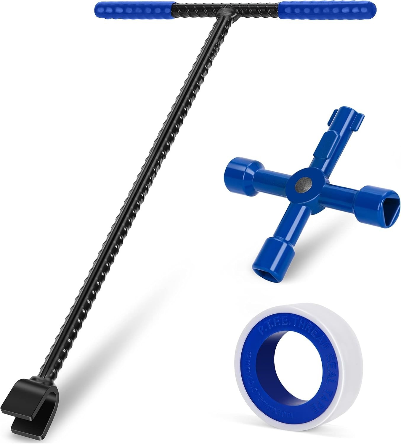 Versatile 17″ Water Meter Key with Powder Coated Finish for Garden and Plumbing