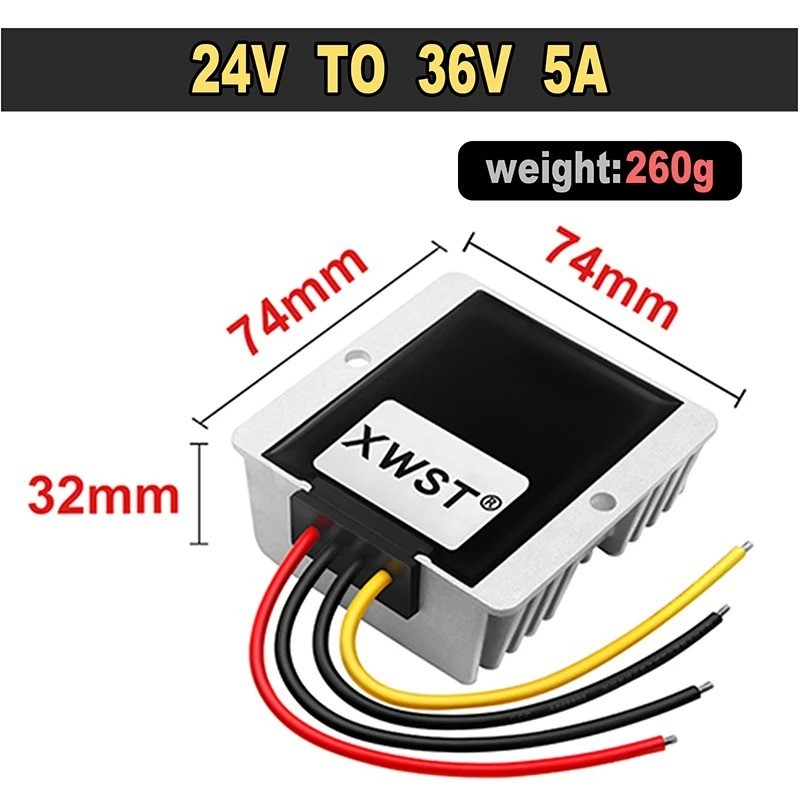24V to 36V DC DC Step Up Boost Converter 18-35V to 36V 1A-75A Voltage Regulator