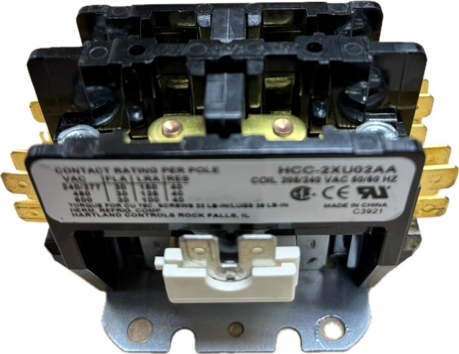 Hartland HCC-2XU02AA Contact Relay-Contactor 30 Amp 240/277 Volt 240 Volt Coil