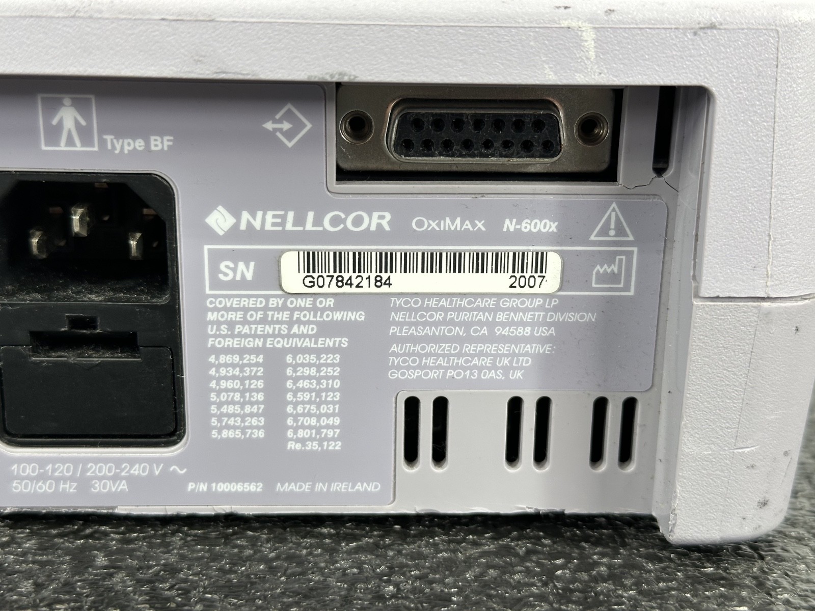 Nellcor OxiMax N-600x Pulse Oximeter Monitor