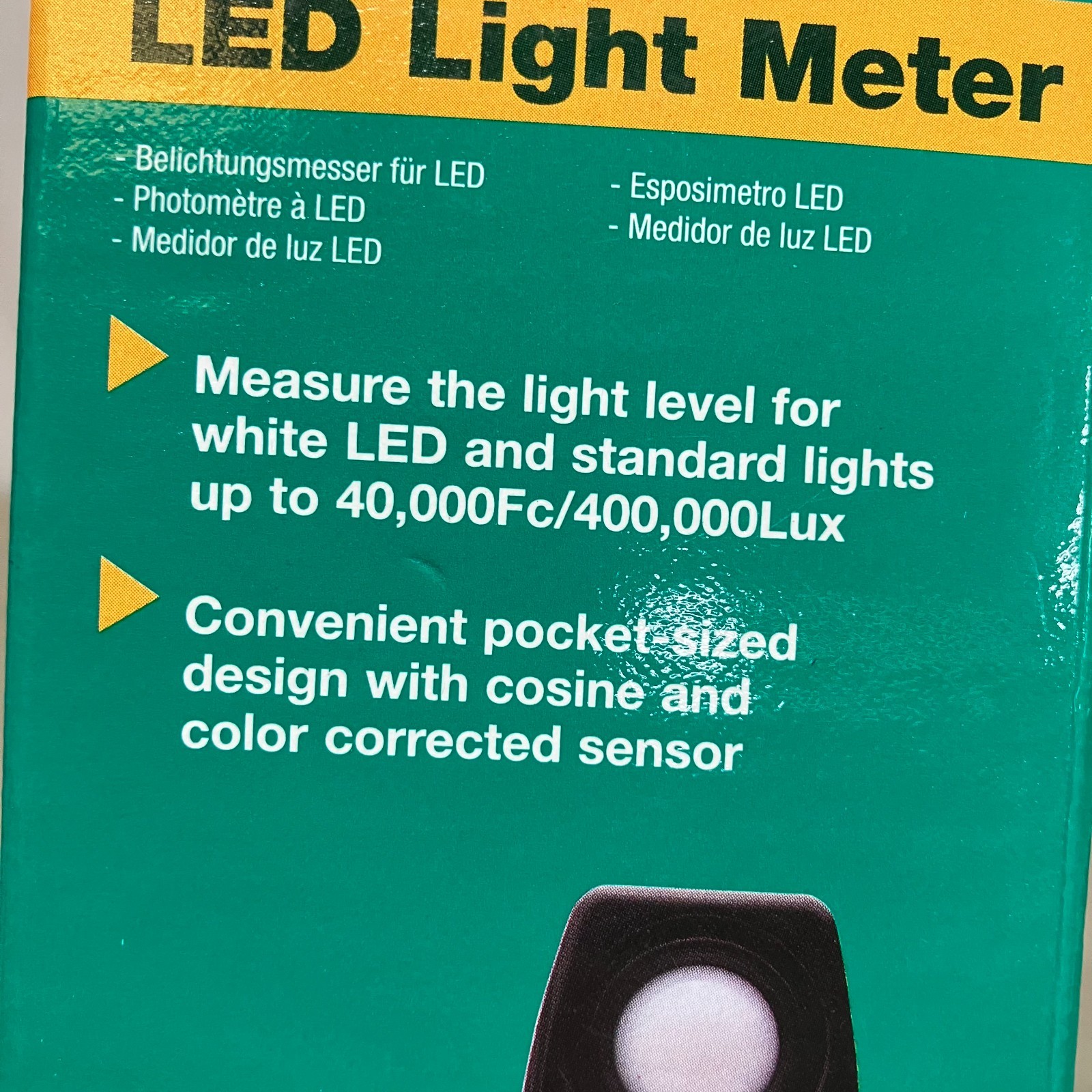 Extech Light Meter LT40 Green Black LED Lux Foot Candle Pocket Digital