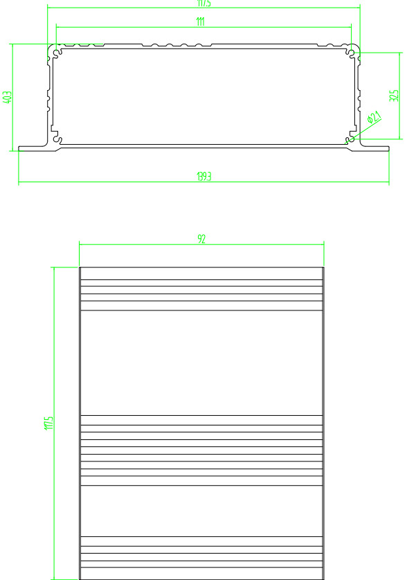 Aluminum Enclosure Box 3-5/8″ D x 5-1/2″ W x 1-9/16″ H with Mounting Flanges