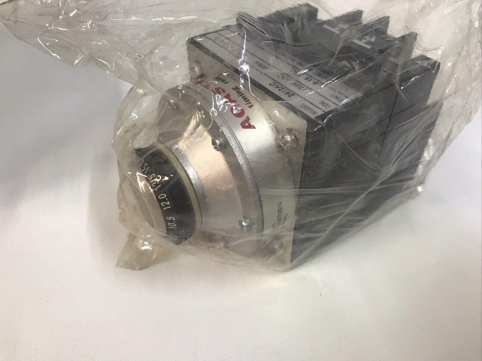 Agastat 2412AC Time Delay Relay 0.8-15 Seconds 10 Amp 120 VAC 60 HZ
