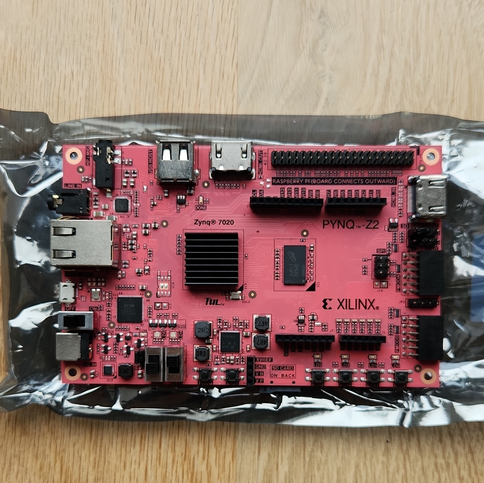 Xilinx PYNQ-Z2 Zynq 7020 FPGA Dev Board, 512MB, HDMI, USB, Ethernet